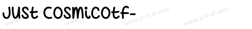 Just Cosmicotf字体转换